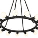 Crystorama - 9046-BK - 15 Light Chandelier - Dakota - Black