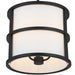 Crystorama - 9593-MK - Three Light Pendant - Hulton - Matte Black