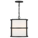 Crystorama - 9593-MK - Three Light Pendant - Hulton - Matte Black