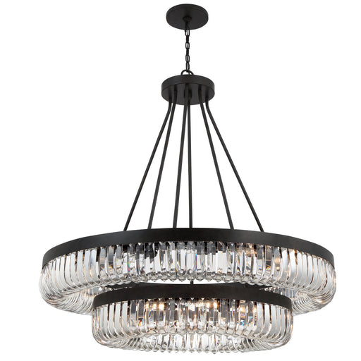 Crystorama - ALI-B2026-CZ - 26 Light Chandelier - Alister - Charcoal Bronze