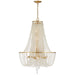 Crystorama - ARC-1917-GA-CL-MWP - Nine Light Chandelier - Arcadia - Antique Gold