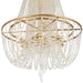 Crystorama - ARC-1917-GA-CL-MWP - Nine Light Chandelier - Arcadia - Antique Gold