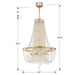 Crystorama - ARC-1917-GA-CL-MWP - Nine Light Chandelier - Arcadia - Antique Gold