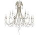 Crystorama - ARC-1919-SA-CL-MWP - 15 Light Chandelier - Arcadia - Antique Silver