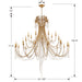 Crystorama - ARC-1929-GA-CL-MWP - 28 Light Chandelier - Arcadia - Antique Gold