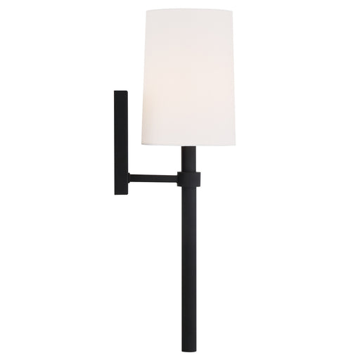 Crystorama - BRO-451-BF - One Light Wall Sconce - Bromley - Black Forged