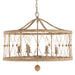 Crystorama - BRX-B7906-BS - Six Light Chandelier - Brixton - Burnished Silver