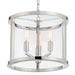 Crystorama - DEV-B8003-PN - Three Light Mini Chandelier - Devon - Polished Nickel