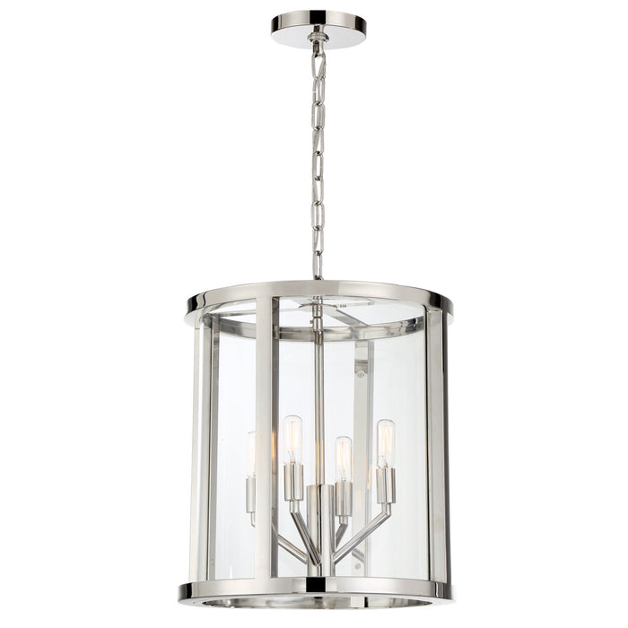 Crystorama - DEV-B8004-PN - Four Light Mini Chandelier - Devon - Polished Nickel