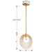 Crystorama - DOR-B7700-RG - One Light Pendant - Doral - Renaissance Gold