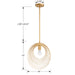 Crystorama - DOR-B7701-RG - One Light Pendant - Doral - Renaissance Gold