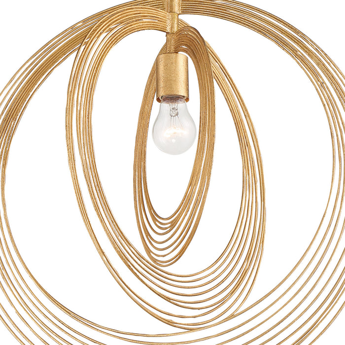 Crystorama - DOR-B7711-RG - One Light Pendant - Doral - Renaissance Gold