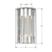 Crystorama - ELL-B3002-PN - Two Light Wall Sconce - Elliot - Polished Nickel