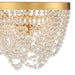 Crystorama - FIO-A9103-GA-CL - Three Light Flush Mount - Fiona - Antique Gold