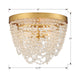 Crystorama - FIO-A9103-GA-CL - Three Light Flush Mount - Fiona - Antique Gold