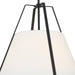 Crystorama - FUL-904-BK - Three Light Pendant - Fulton - Black