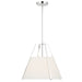 Crystorama - FUL-904-PN - Three Light Pendant - Fulton - Polished Nickel