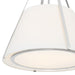 Crystorama - FUL-904-PN - Three Light Pendant - Fulton - Polished Nickel