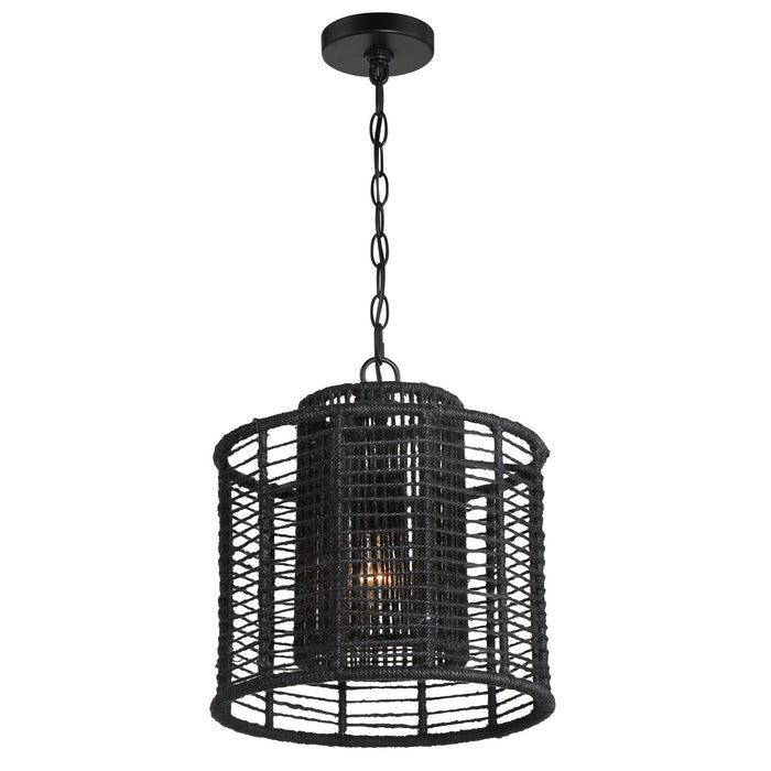 Crystorama - JAY-A5001-MK - One Light Pendant - Jayna - Matte Black