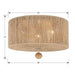 Crystorama - JES-B7103-BS - Three Light Flush Mount - Jessa - Burnished Silver