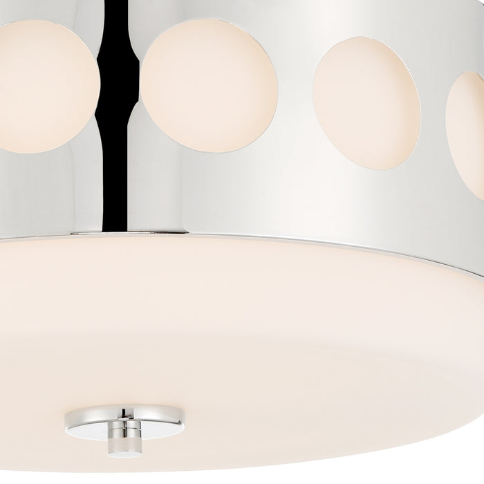 Crystorama - KIR-B8100-PN - Two Light Flush Mount - Kirby - Polished Nickel