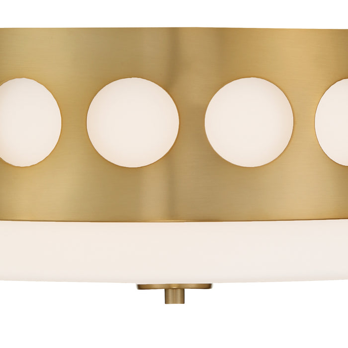 Crystorama - KIR-B8100-VG - Two Light Flush Mount - Kirby - Vibrant Gold