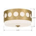 Crystorama - KIR-B8100-VG - Two Light Flush Mount - Kirby - Vibrant Gold