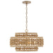 Crystorama - SIL-B6003-BS - Four Light Mini Chandelier - Silas - Burnished Silver