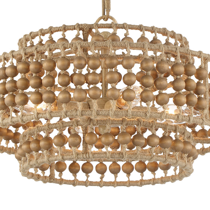 Crystorama - SIL-B6003-BS - Four Light Mini Chandelier - Silas - Burnished Silver