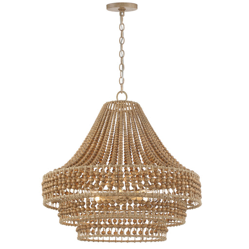 Crystorama - SIL-B6006-BS - Six Light Chandelier - Silas - Burnished Silver