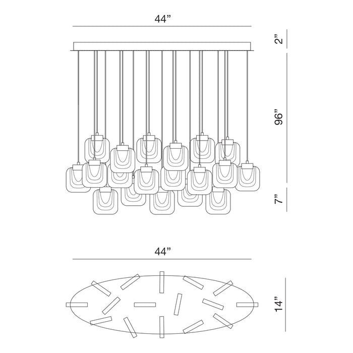 Eurofase - 37194-027 - LED Chandelier - Paget - Chrome