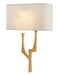 Currey and Company - 5000-0182 - One Light Wall Sconce - Bodnant - Antique Gold Leaf