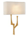 Currey and Company - 5000-0183 - One Light Wall Sconce - Bodnant - Antique Gold Leaf