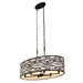 Varaluz - 348N06CB - Six Light Pendant - Kato - Carbon Black