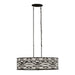 Varaluz - 348N06CB - Six Light Pendant - Kato - Carbon Black