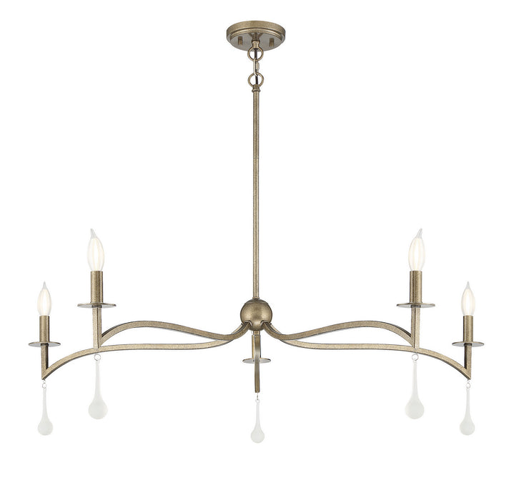 Savoy House - 1-1099-5-182 - Five Light Chandelier - Laramie - Chelsea Gold