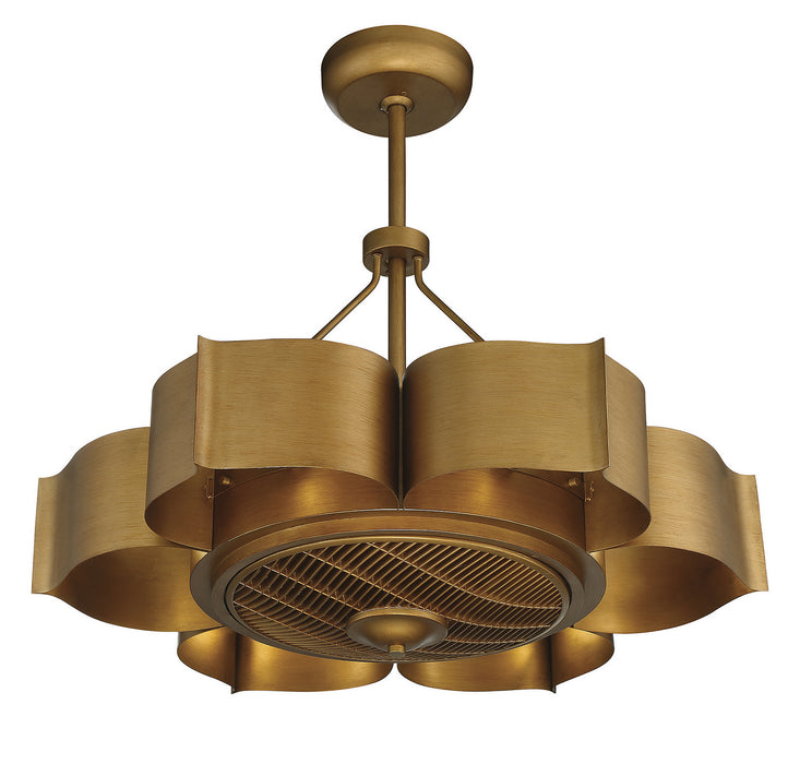 Savoy House - 39-FD-125-54 - Six Light Fan D'lier - Stockholm - Gold Patina