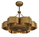 Savoy House - 39-FD-125-54 - Six Light Fan D'lier - Stockholm - Gold Patina