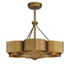 Savoy House - 39-FD-125-54 - Six Light Fan D'lier - Stockholm - Gold Patina