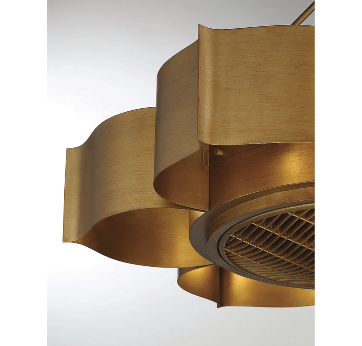 Savoy House - 39-FD-125-54 - Six Light Fan D'lier - Stockholm - Gold Patina