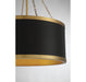 Savoy House - 7-188-6-143 - Six Light Pendant - Delphi - Black with Warm Brass Accents