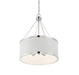 Savoy House - 7-188-6-172 - Six Light Pendant - Delphi - White with Polished Nickel Acccents