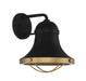 Savoy House - 5-179-137 - One Light Wall Sconce - Belmont - Textured Black with Warm Brass Accents