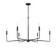 Savoy House - 1-2221-6-89 - Six Light Chandelier - Salerno - Matte Black