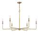 Savoy House - 1-2221-6-322 - Six Light Chandelier - Salerno - Warm Brass