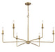 Savoy House - 1-2221-6-322 - Six Light Chandelier - Salerno - Warm Brass