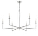 Savoy House - 1-2221-6-109 - Six Light Chandelier - Salerno - Polished Nickel