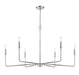 Savoy House - 1-2221-6-109 - Six Light Chandelier - Salerno - Polished Nickel