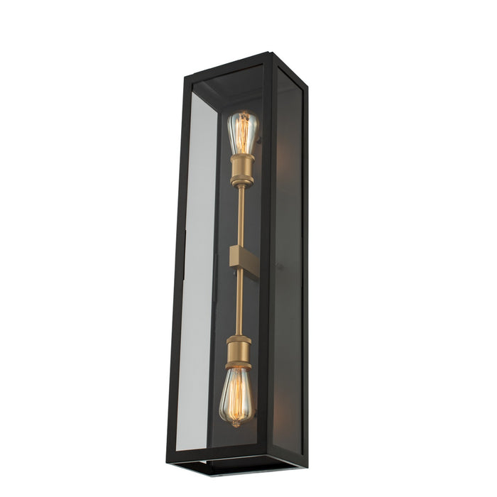 Kalco - 405520BSG - One Light Wall Sconce - Ashland - Matte Black w Sanded Gold