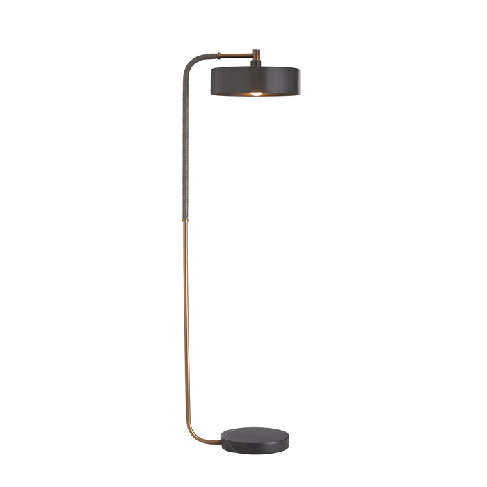 Arteriors - 79813 - One Light Floor Lamp - Aaron - Heritage Brass